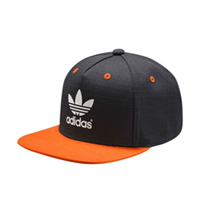 [해외]아디다스 캡 스냅백 프랫 Adidas CAP Snapback Flat Brim Black Orange AJ8968