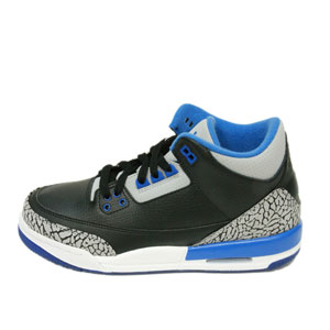[해외]나이키 에어 조던 3 레트로 BG GS 스포츠 블루 Nike Air Jordan 3 Retro BG Sport Blue 398614-007