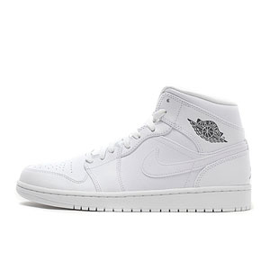 [해외]나이키 에어 조던 1 미드 화이트 Nike Air Jordan 1 Mid White Cool Grey 554724-102