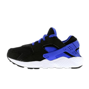 [해외]나이키 허라취 런 트레이너 블랙 라이온 블루 Nike Huarache Run Trainer Black Lyon Blue White 654275-005
