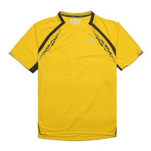 [해외]뉴발란스 맨즈 티셔츠 NEW BALANCE 2014 NEW MEN&#039;S SHORT SLEEVE T-SHIRT 노랑 AMRT4109-AYL